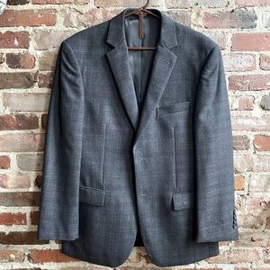 Textured Grey Pronto Uomo Blazer. 100% wool.